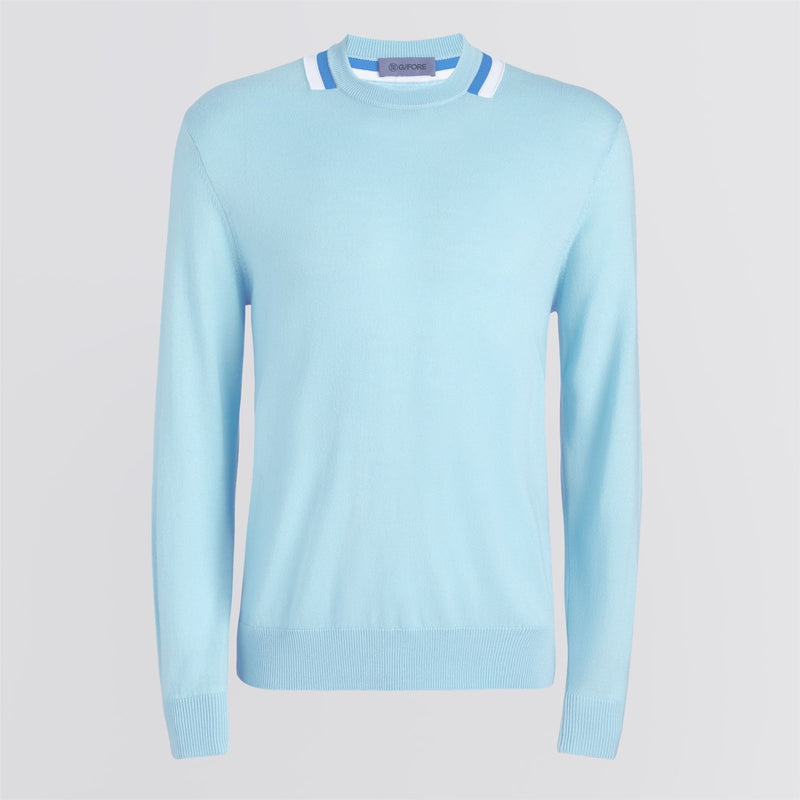 Color Block Merino Wool Sweater Daybreak