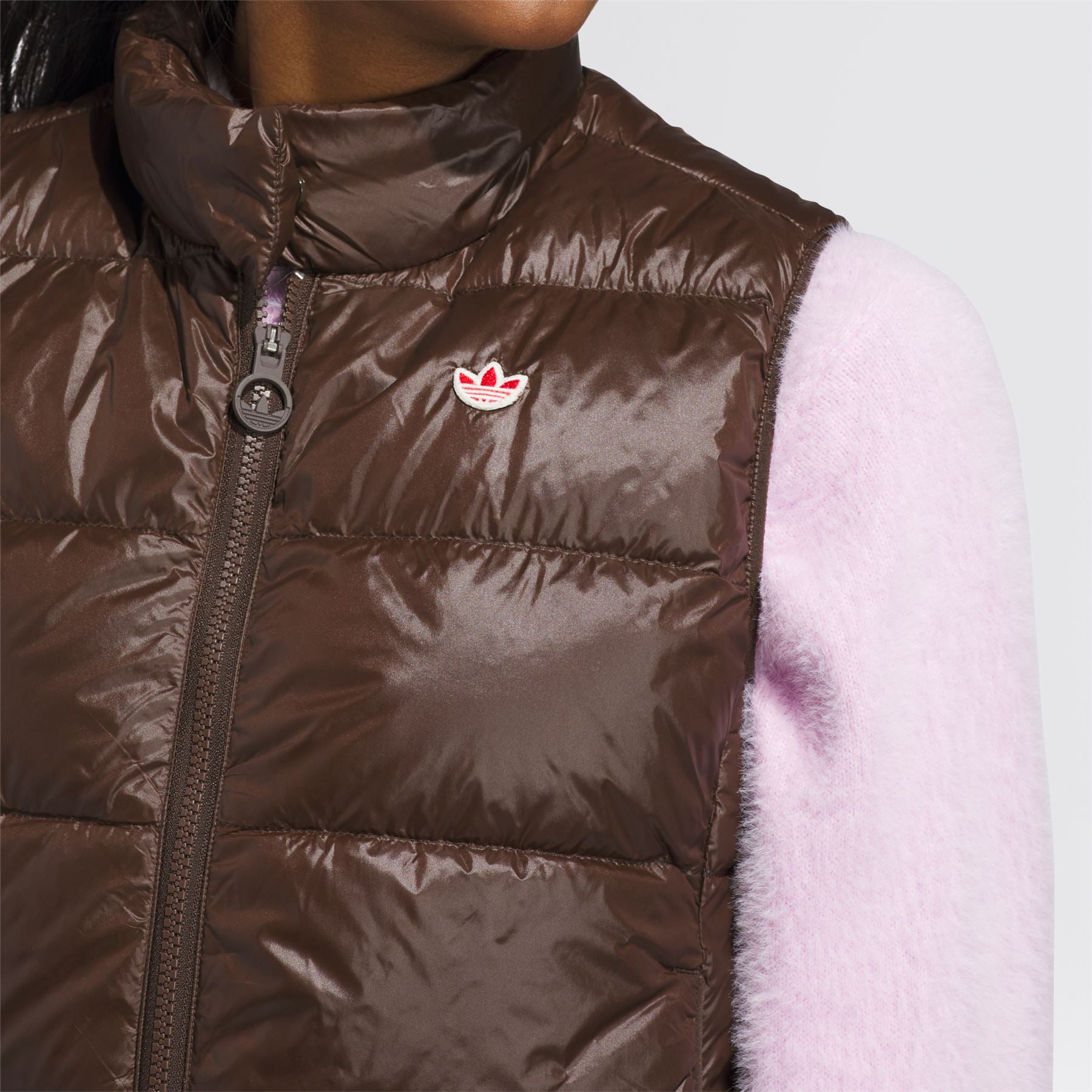 adidas Golf Originals Originals Down Vest Dark Brown | TRENDYGOLF USA