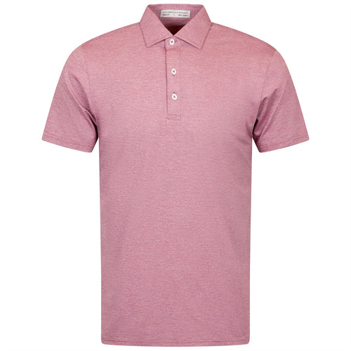 The Bradley Polo Heathered Vintage Claret - AW24