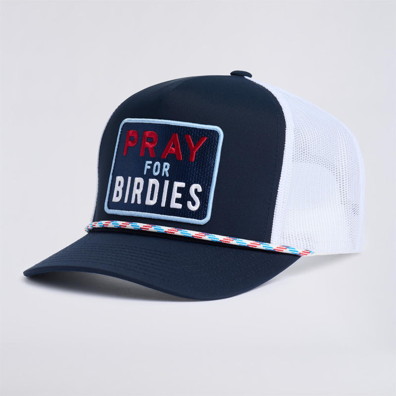 Pray For Birdies Retro Mid Trucker