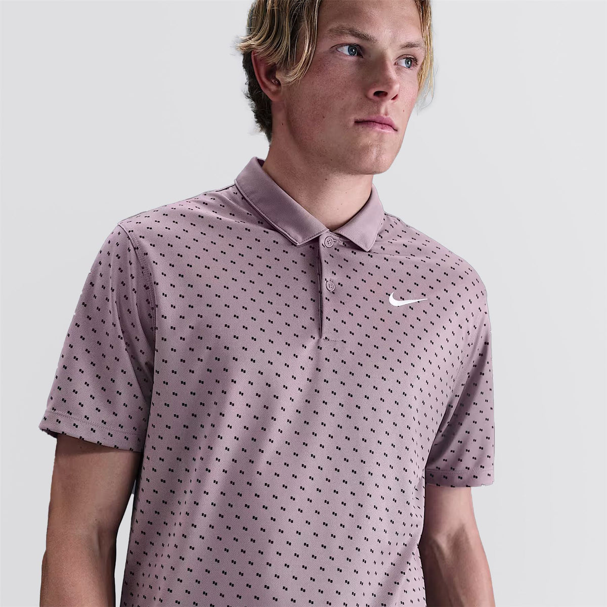 Dri-FIT Victory+ Printed Polo Taupe Gray/White