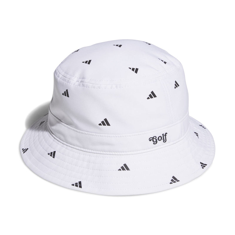 Womens Printed Bucket Hat White