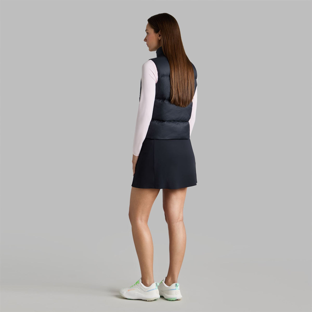 Womens Featherweight Down Fill Puffer Vest Onyx