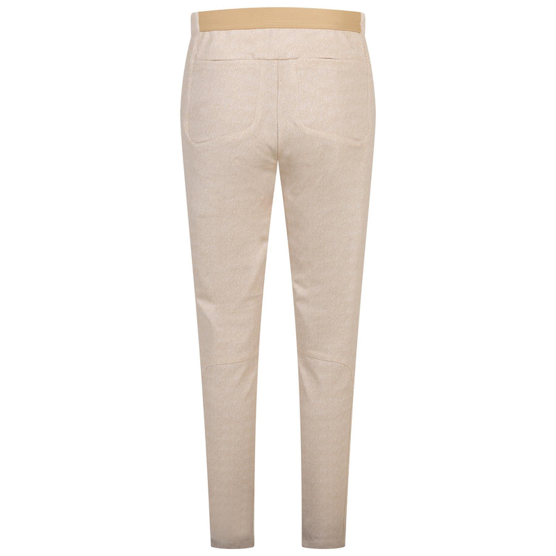 Womens Slim Fit Herringbone Stretch Pant Tan Herringbone Multi