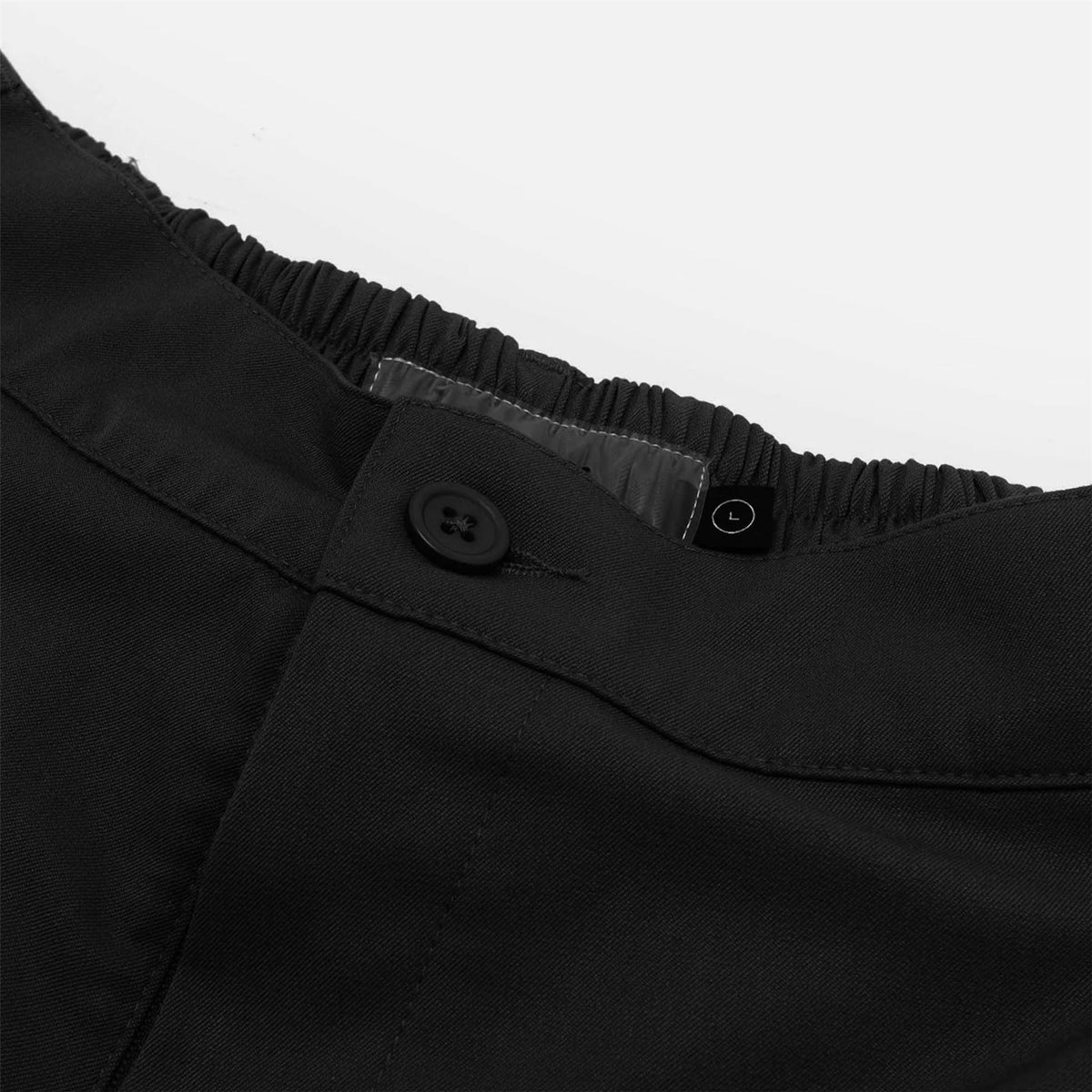 Calculus Baggy Slack Pleated Shorts Black