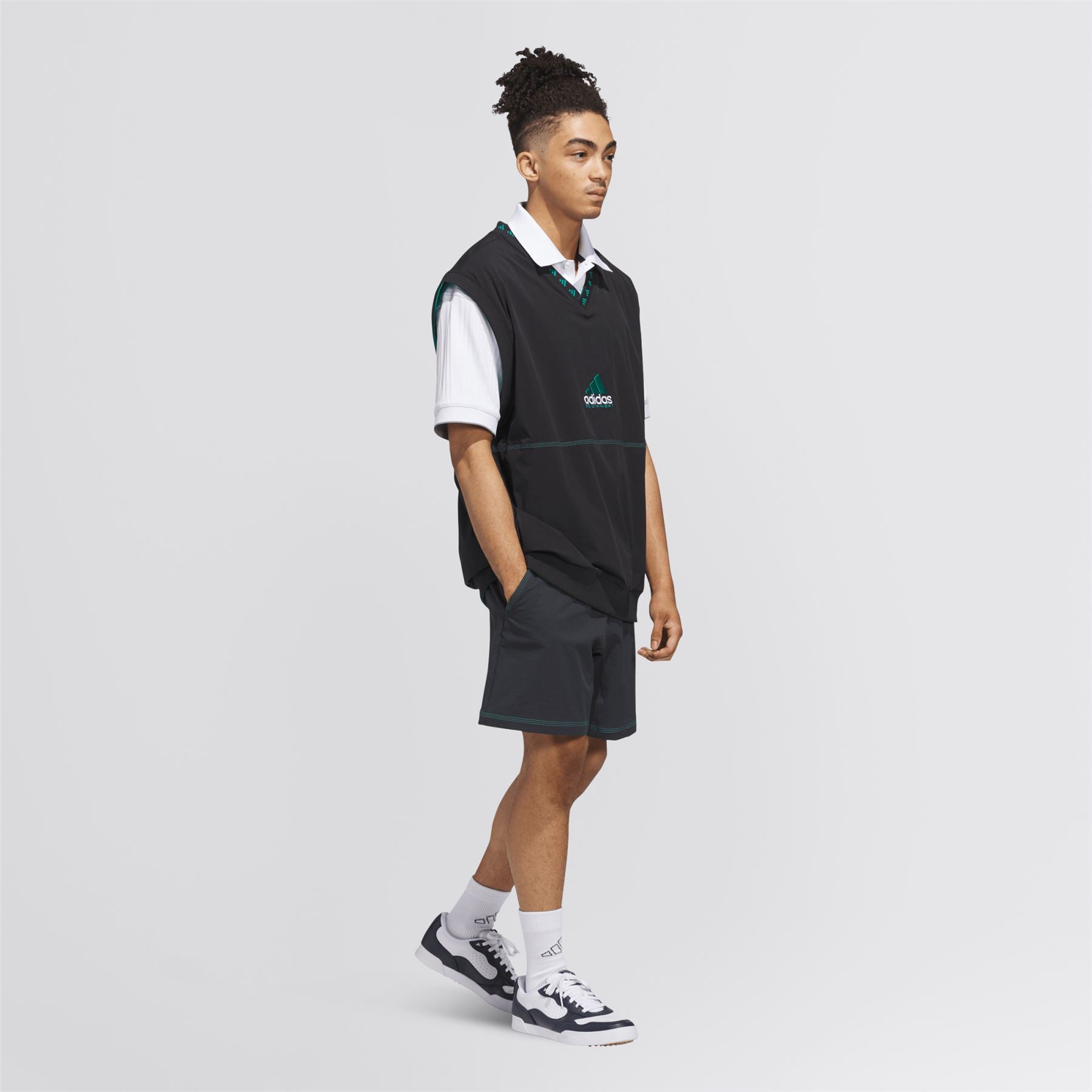 adidas Equipment Reversible Vest Black/Green | TRENDYGOLF USA