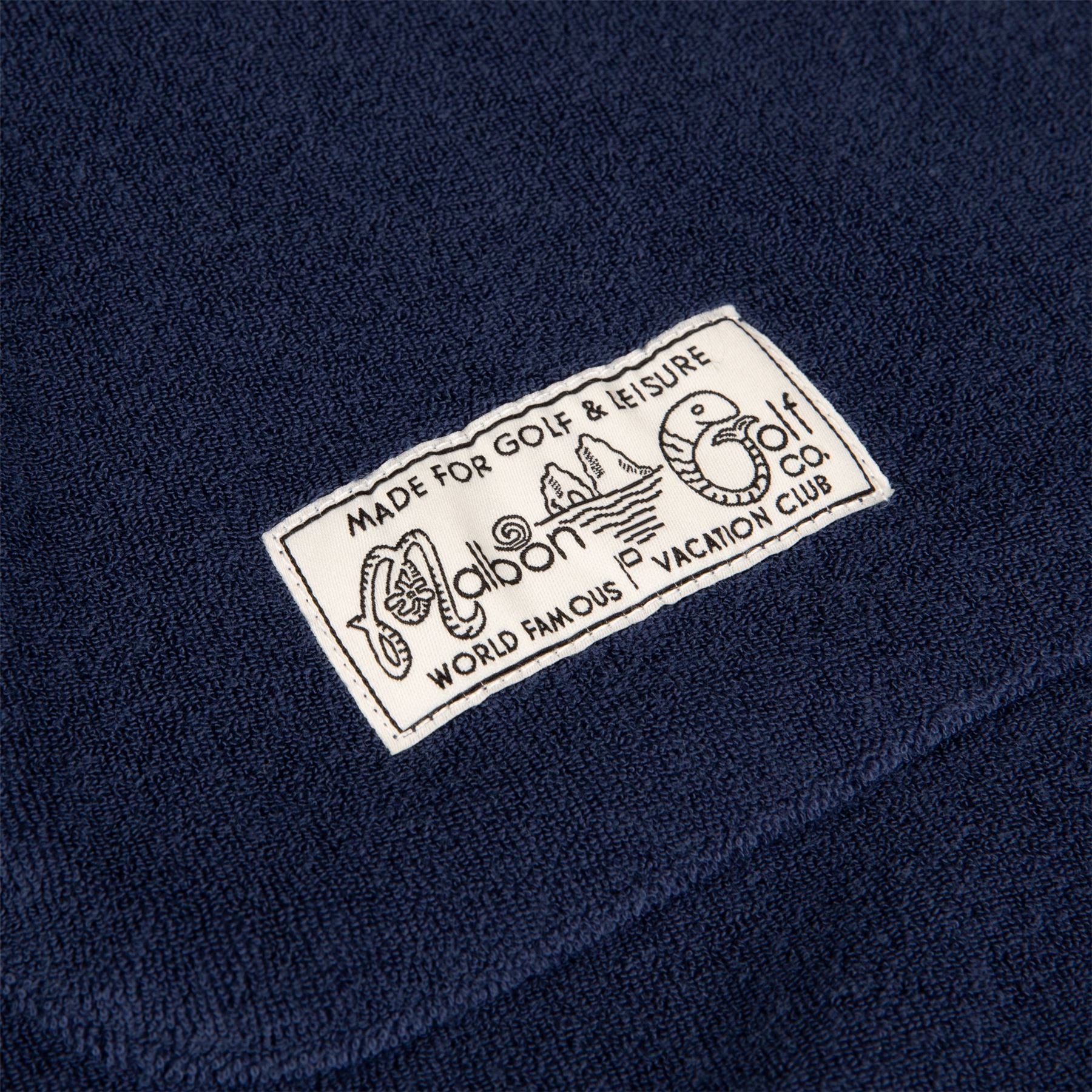 Malbon Golf Castello French Terry Quarter Zip Hoodie Ocean