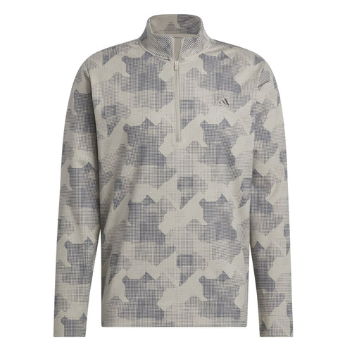 Go-To Printed Quarter Zip Pullover Putty Beige - SS25