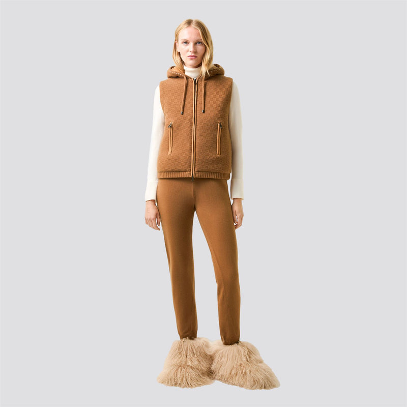 Womens Lissity Vest Brown
