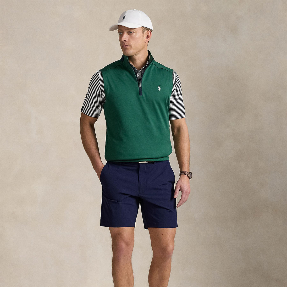 RLX On Course Woven Straight Shorts Refined Navy