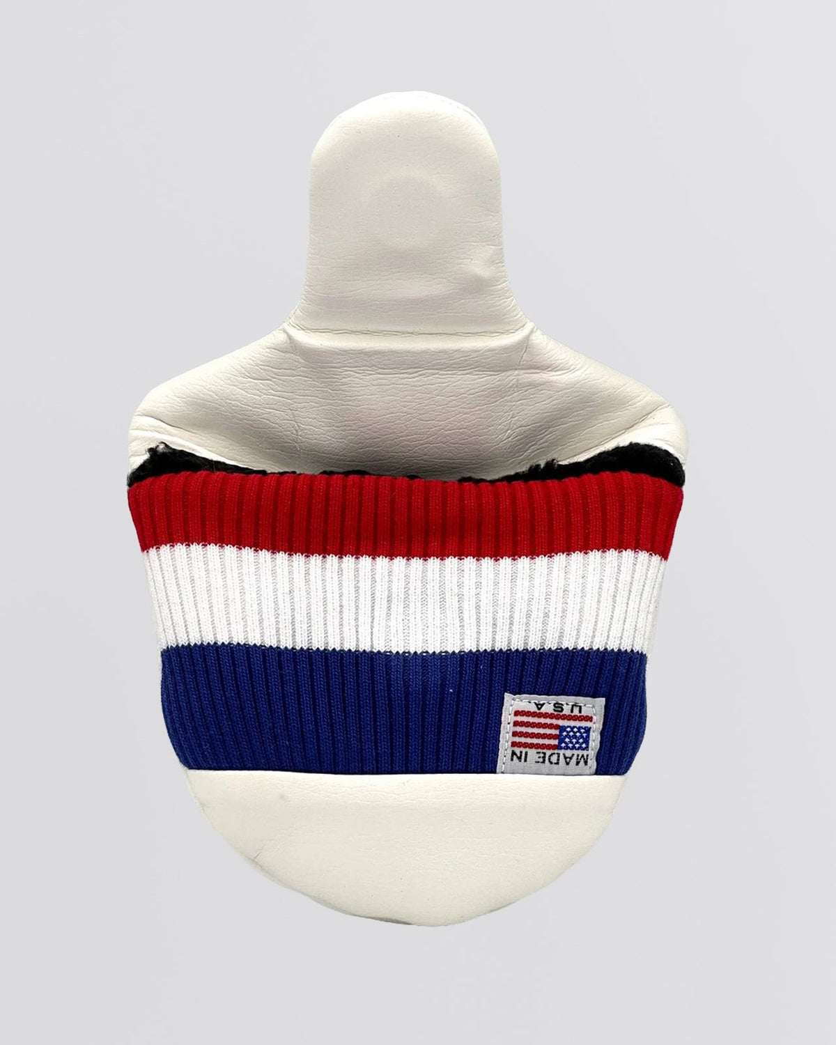 Round Tail U-Leather Mallet Putter Cover Newport White