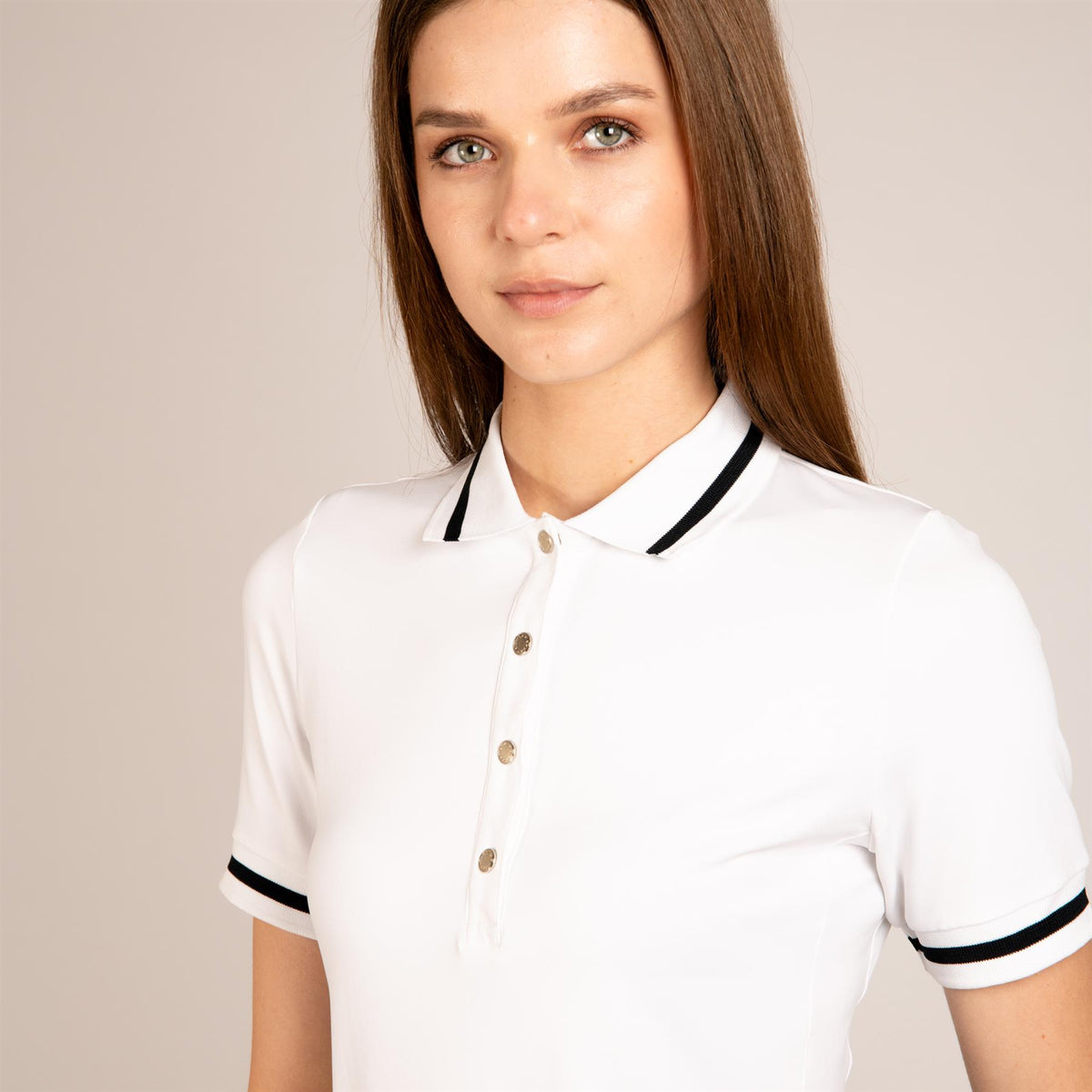 Womens The Mia Polo White