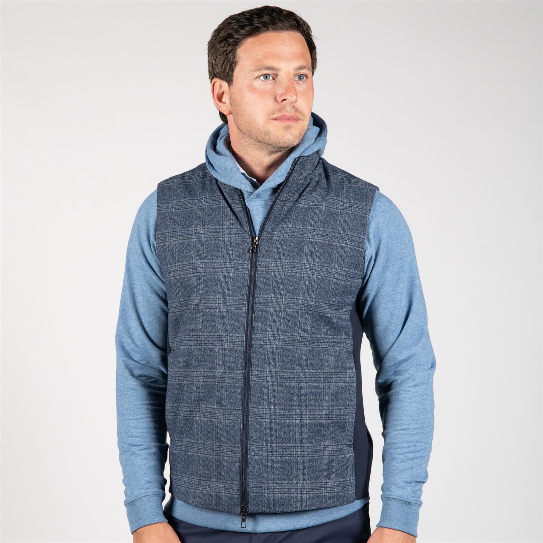 The Sterling Vest Heathered Navy
