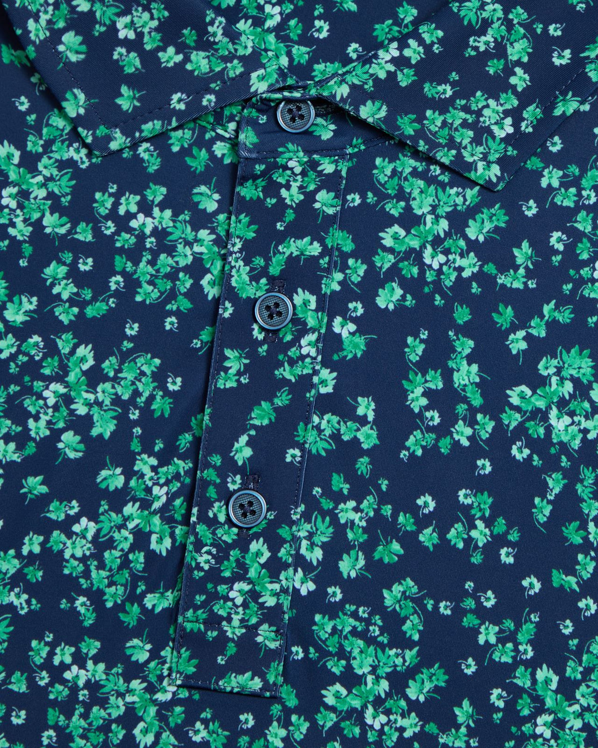 Scattered Ditzy Tech Jersey Polo Clover
