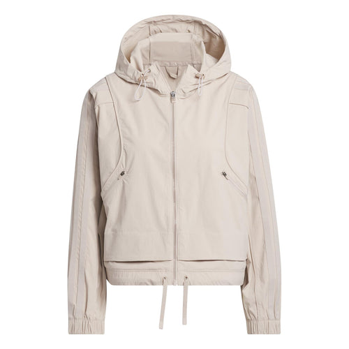 Womens Beyond The Course Full Zip Hoodie Wonder Taupe - SS25