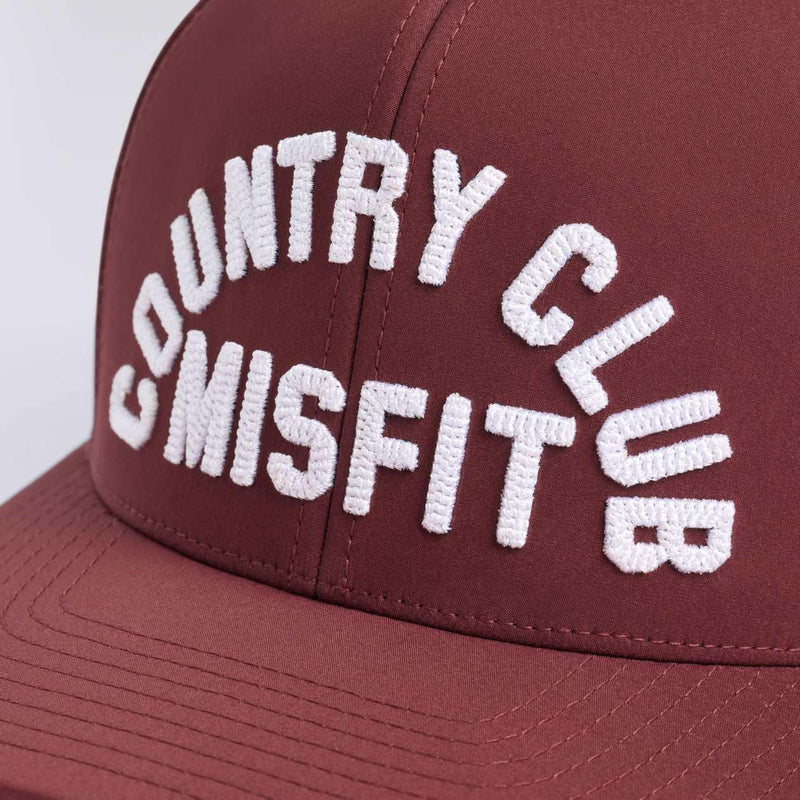 Country Club Misfit Delta Hat Dark Plum