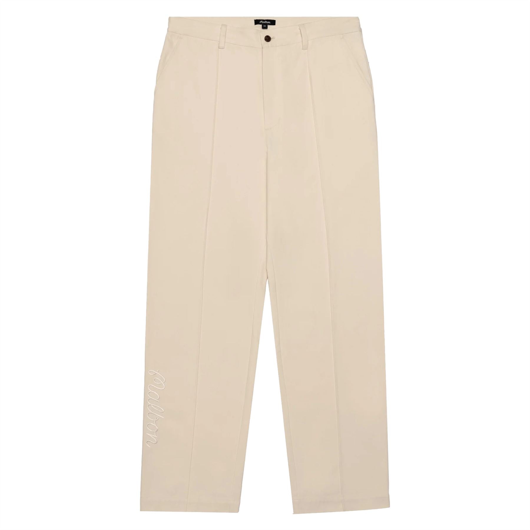 Malbon Golf Cannes Pleated Pants Ivory | TRENDYGOLF USA