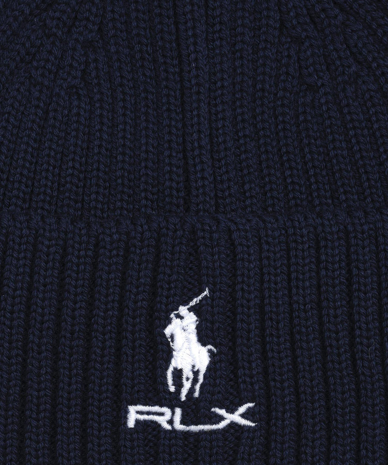 RLX Stacked Logo Merino Beanie Refined Navy
