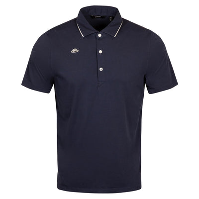 Hudson Retro Recycled Polo Navy