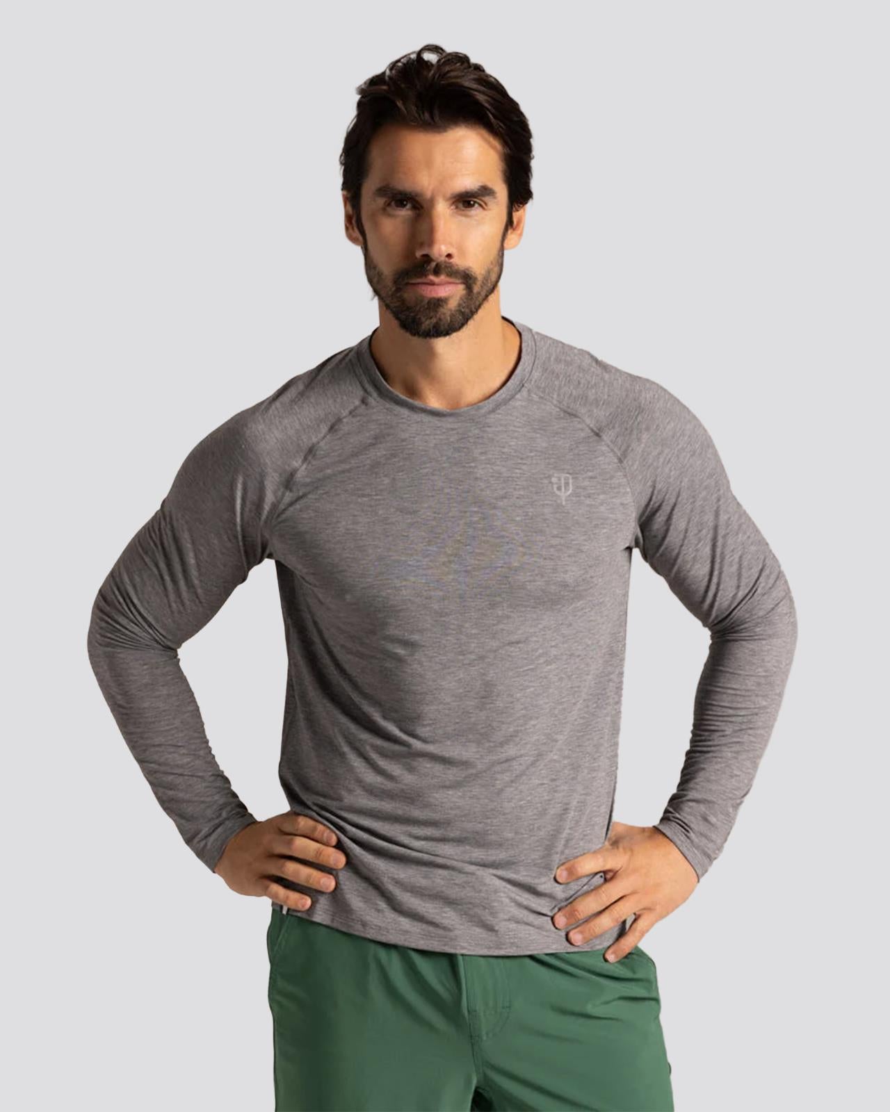 5.0 LS Tee Heather Gray
