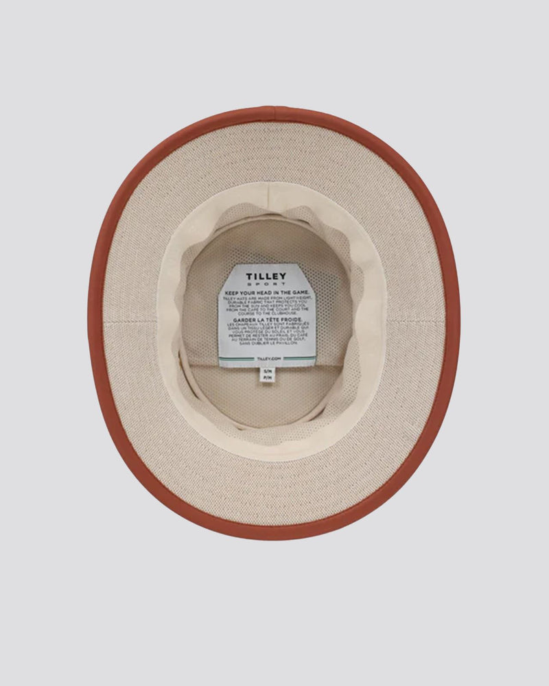 Leather Canvas Bucket Hat Tan