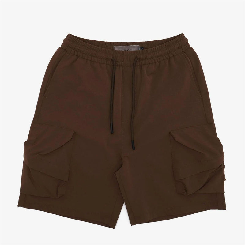 Numeric Nylon Cargo Shorts Brown