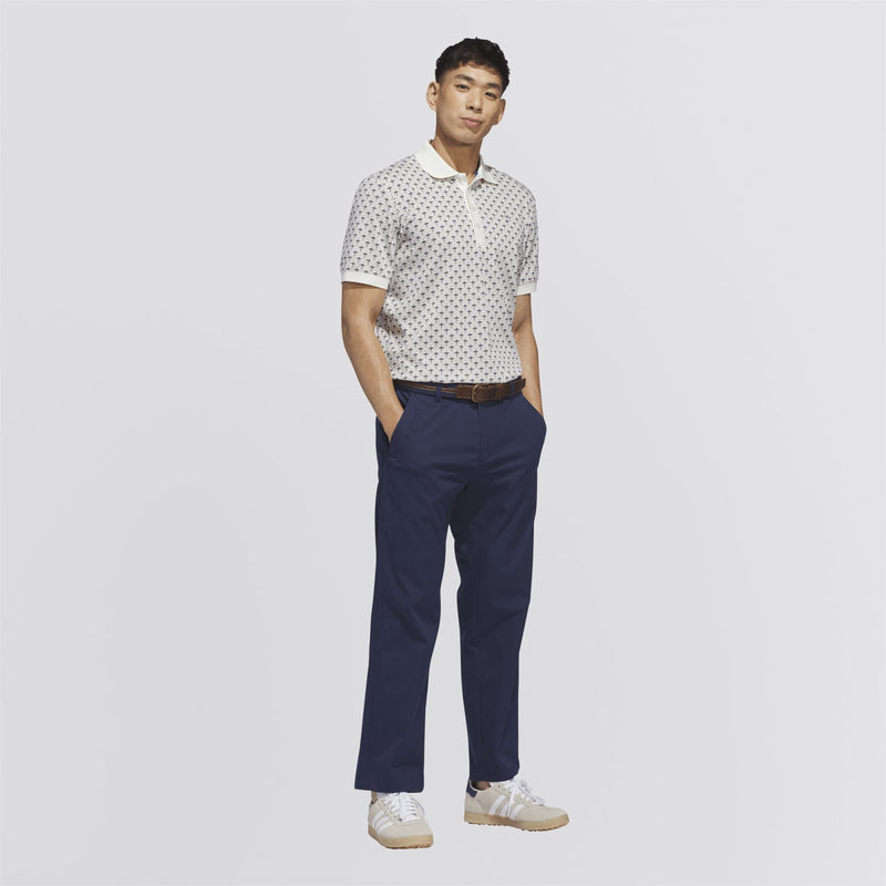 Originals All Over Trefoil Polo Chalk White/Night Indigo