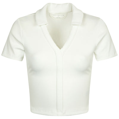 Womens Tropical Outlook Polo Ivory - SS24