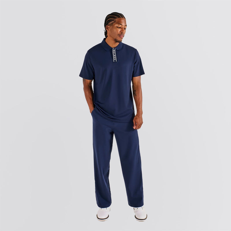 Evergreen Block Placket Polo
