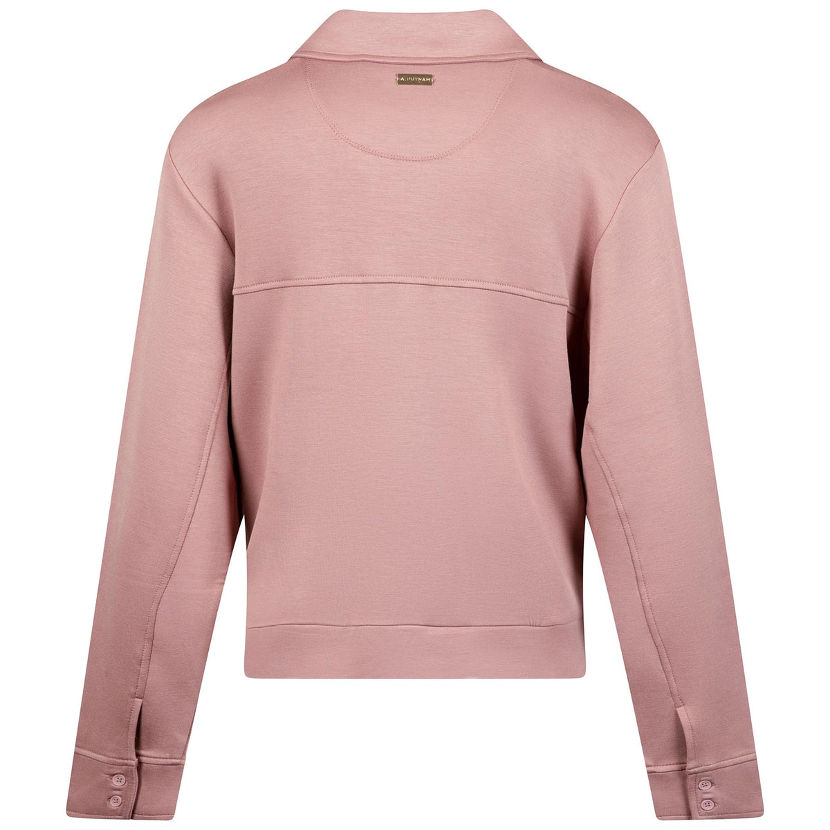 Womens Polo V-Neck Top Mauve