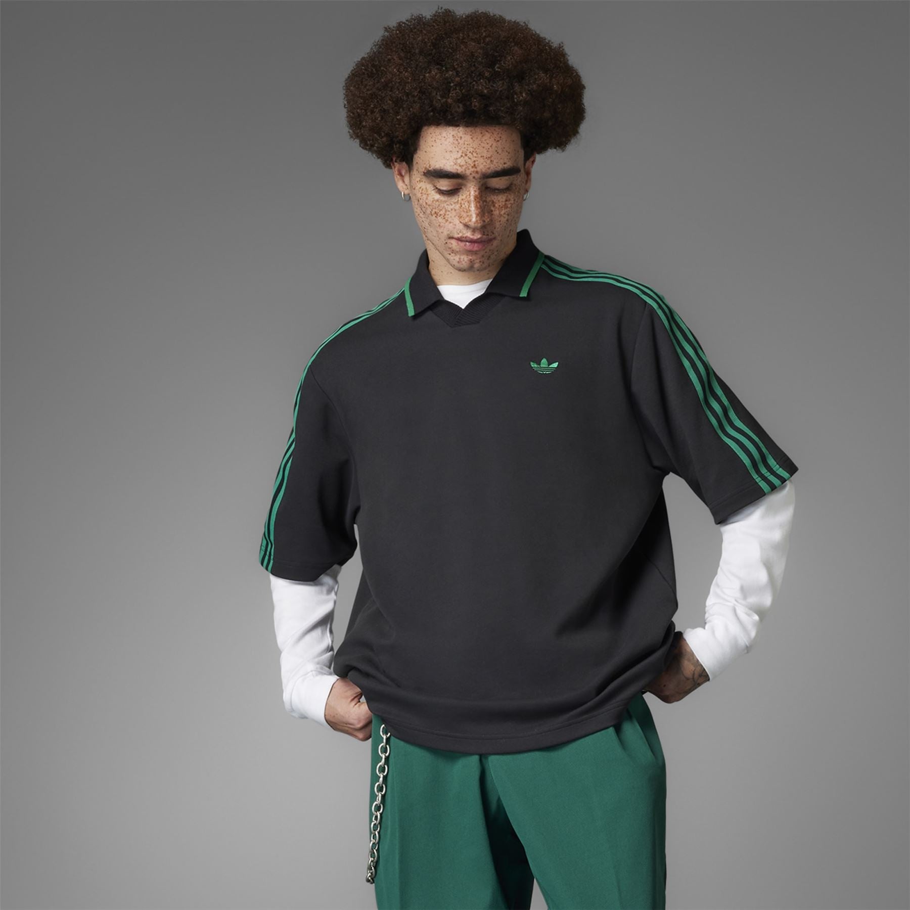 adidas Golf OriginalsRolling Links Skate Polo Black adidas Golf OriginalsRolling Links Skate Polo Black