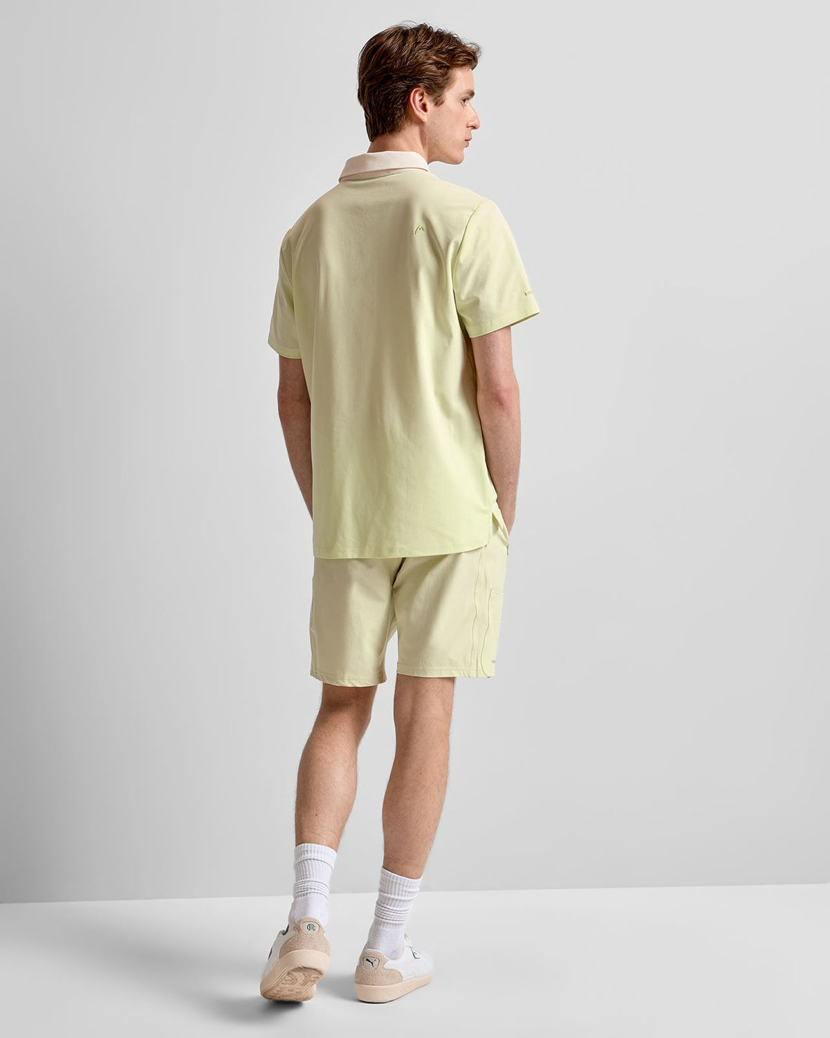 Colour Block Polo Mint