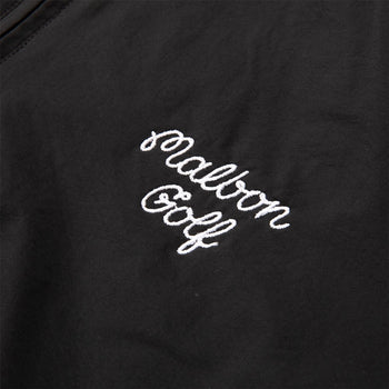 Malbon Golf Evergreen SS Nylon Windshirt Black | TRENDYGOLF USA