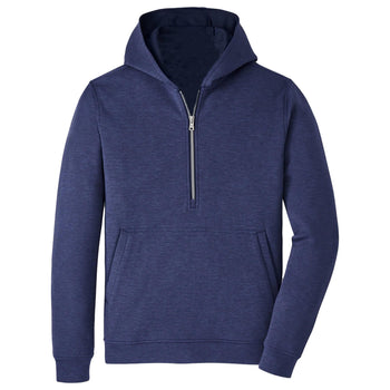 Peter Millar Winsome Half-Zip Hoodie Blue Pearl | Hoodies