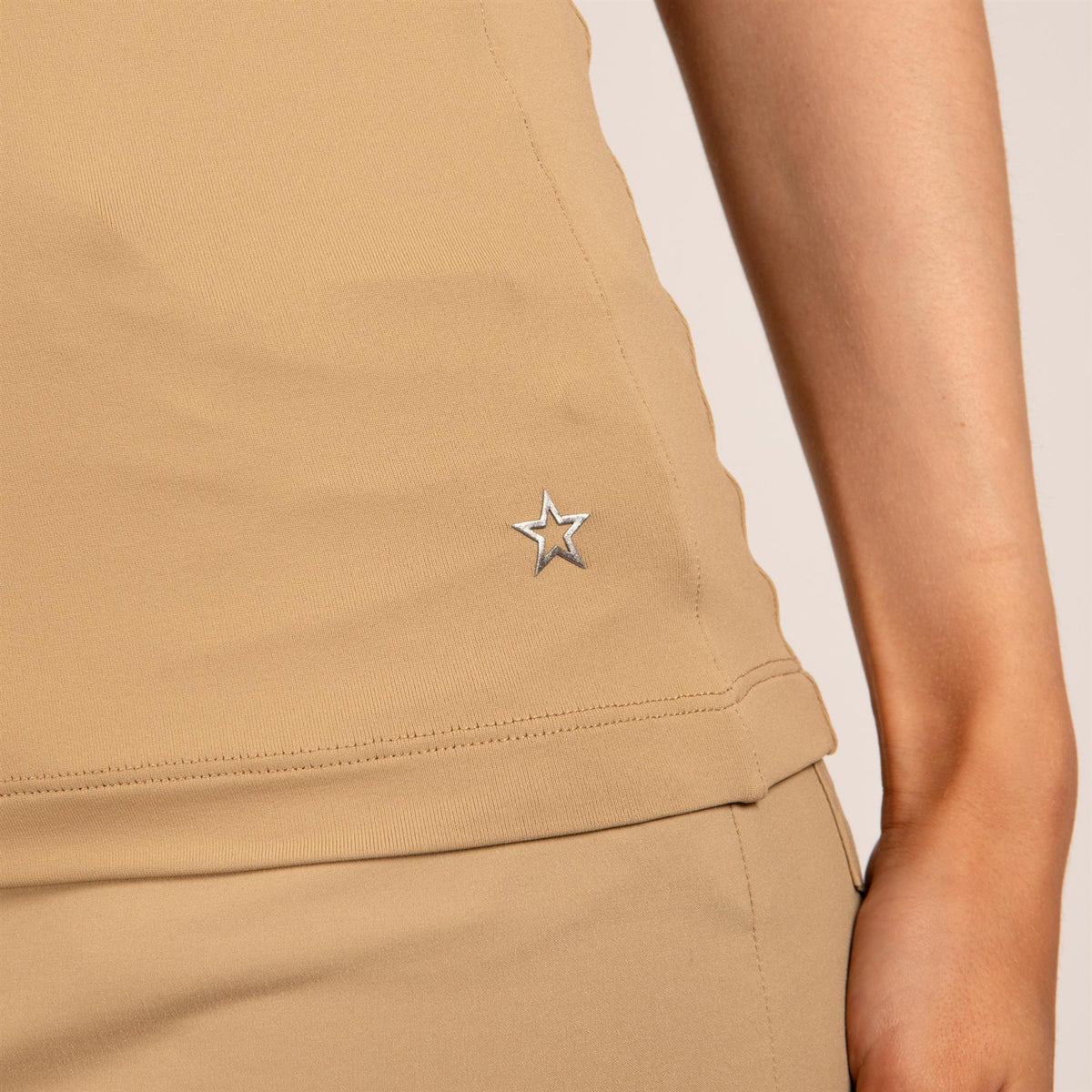 Womens The Mia Polo Khaki