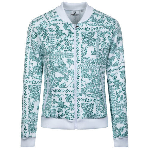 Womens Printed Bomber Jacket Lattice Floral - SS23