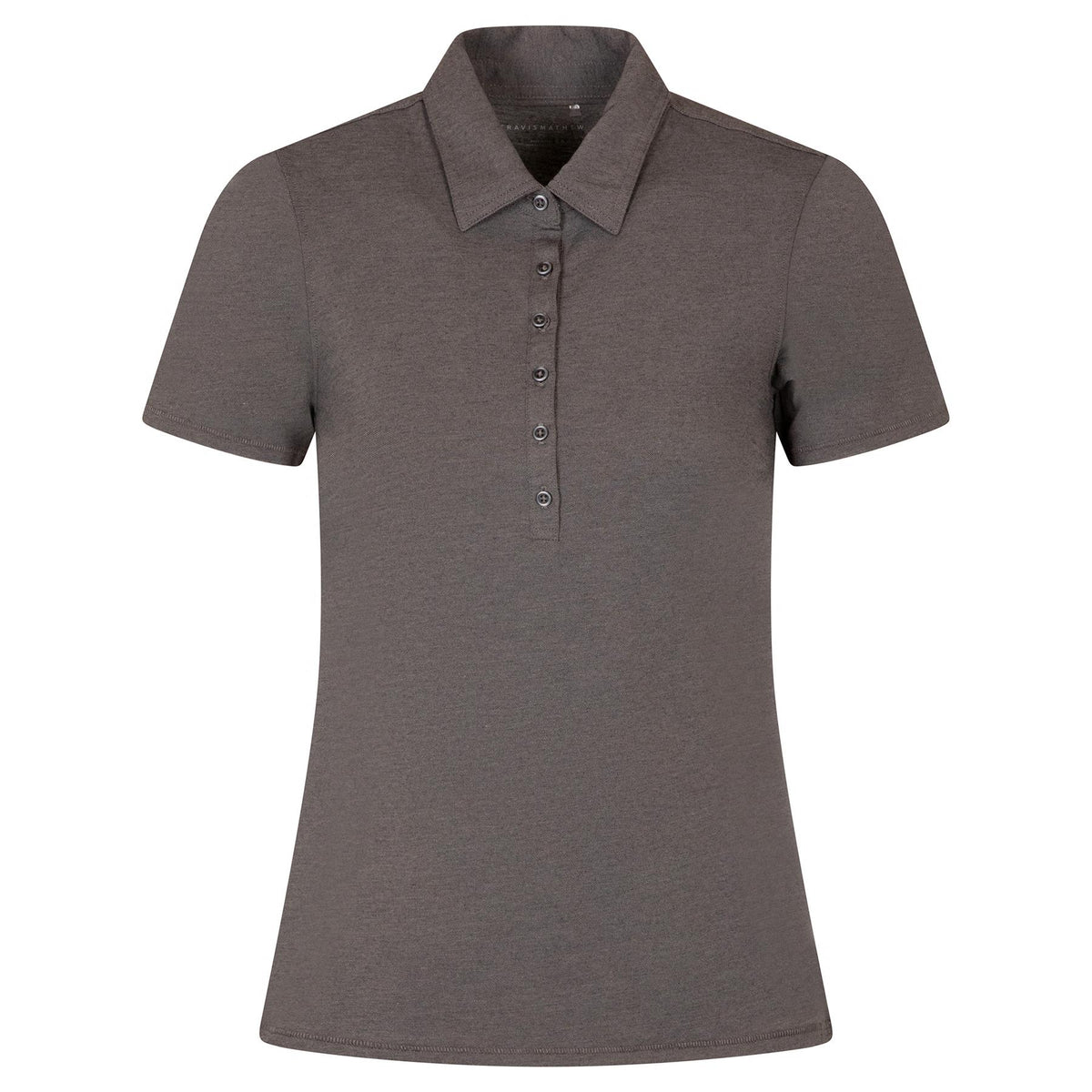 Womens Featherweight Active Polo Heather Black