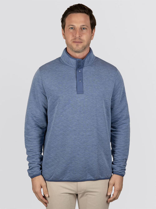 The Sullivan Pullover Heathered Maidstone Blue
