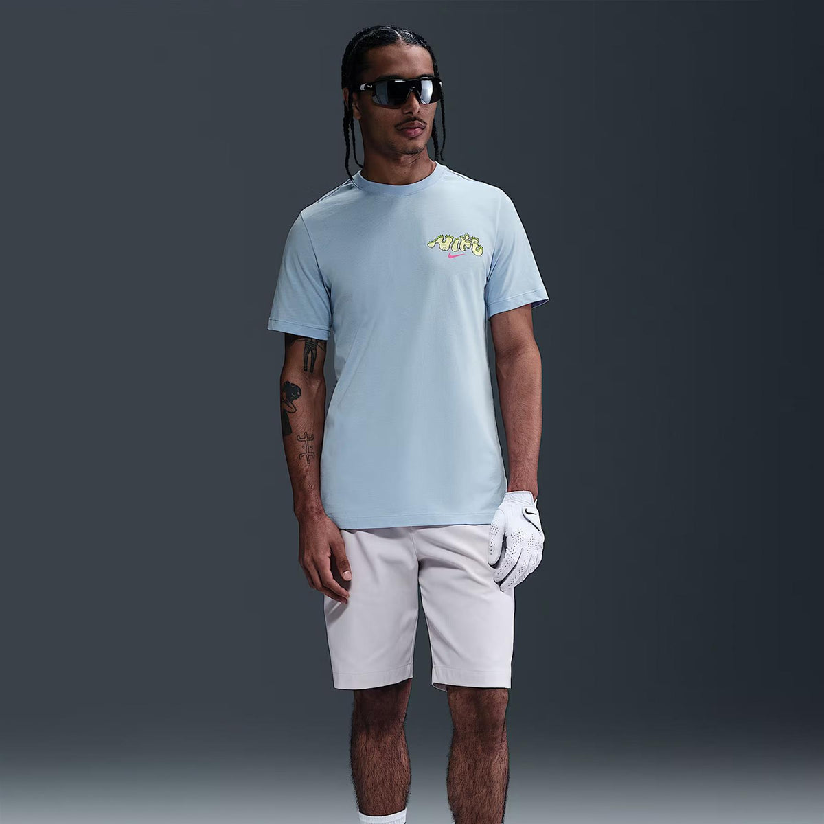 Golf Graphic 1 Cotton Tee Psychic Blue