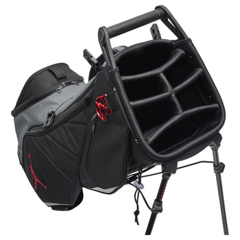 Nike Jordan Fade Away Golf Bag Black/Cement Grey/Fire Red | Golf