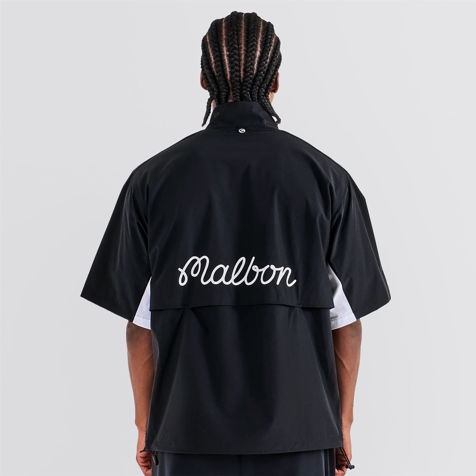 Malbon Pine SS Windshirt Black | TRENDYGOLF USA