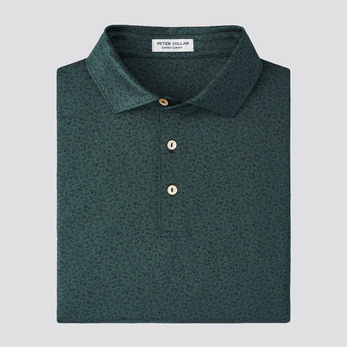 No Slow Play Performance Jersey Polo Nordic Pine