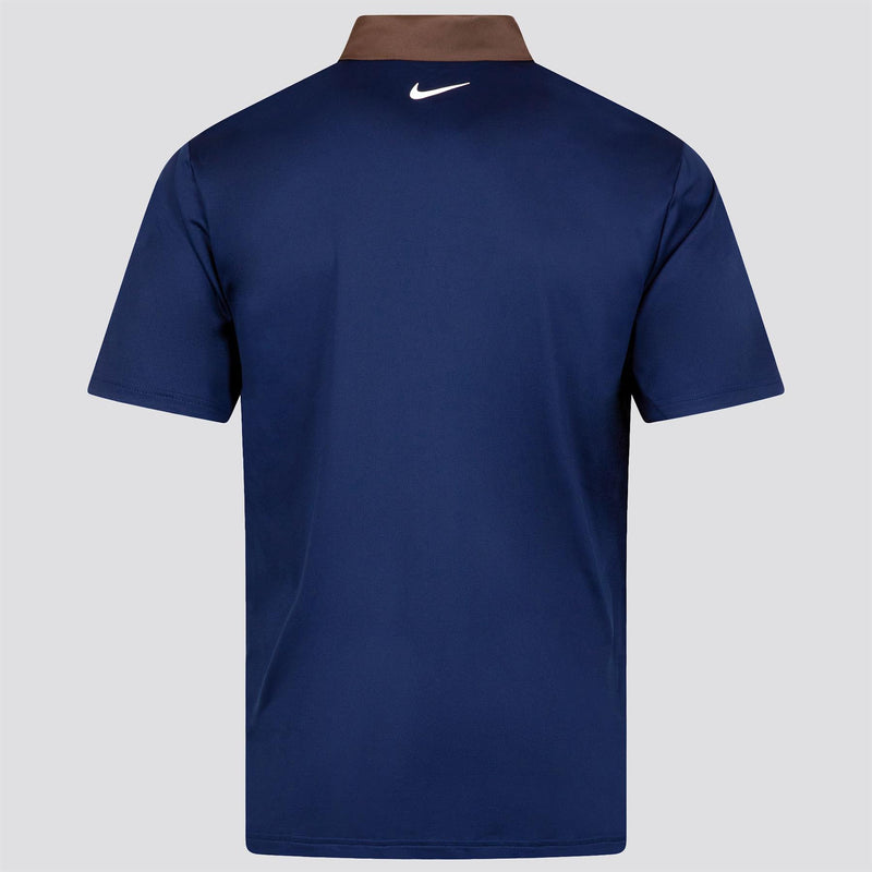 Dri-FIT Tour Contrast Polo Blue Void/Baroque Brown/Pale Ivory