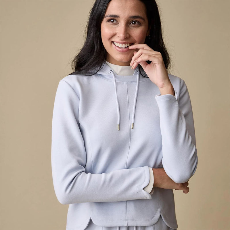Womens Tulip Hoodie Periwinkle