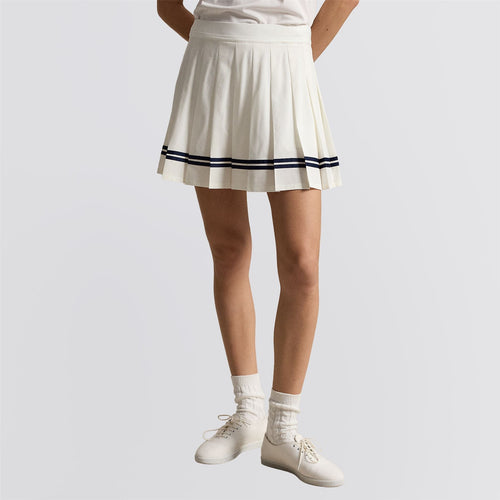 RLX Womens Four-Way Stretch Poly Skort Ceramic White/Refined Navy