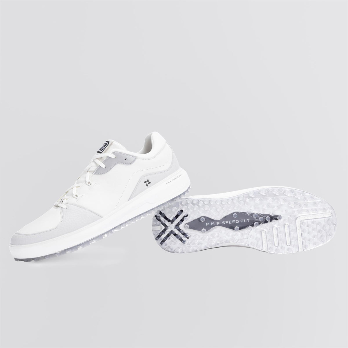 X Sport Classic LE Spikeless Golf Shoes White/Black/Metallic Silver