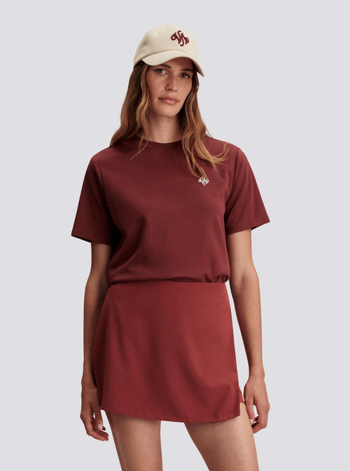 Womens Stevie Branded Tee Port Marl
