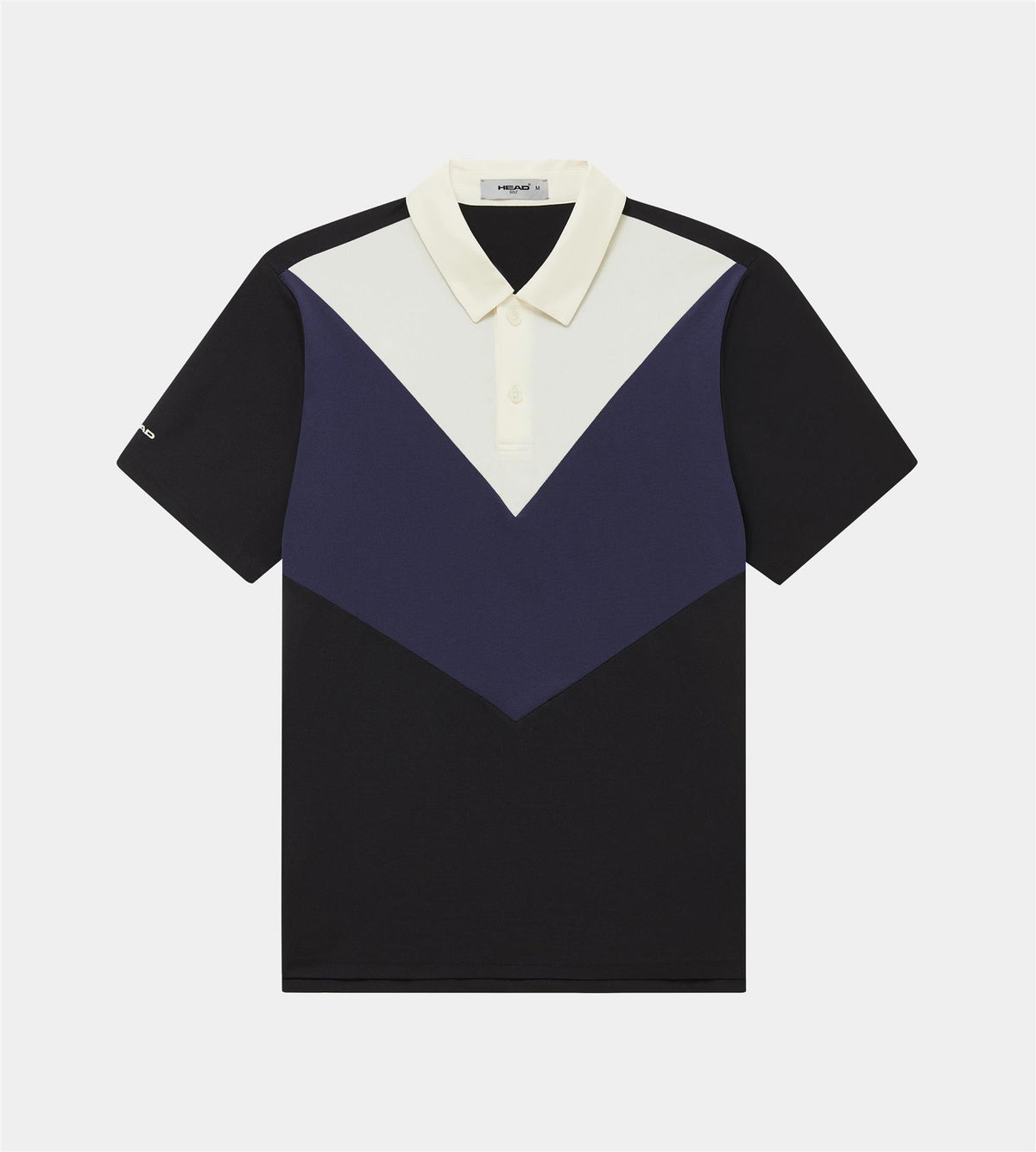 Colour Block Polo White/Navy/Black