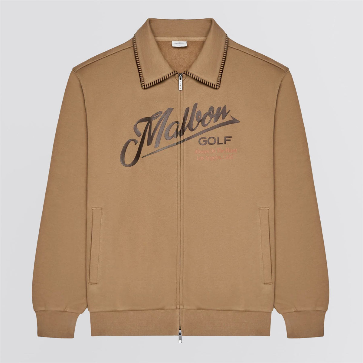 Maxwell Full Zip Sweater Light Brown