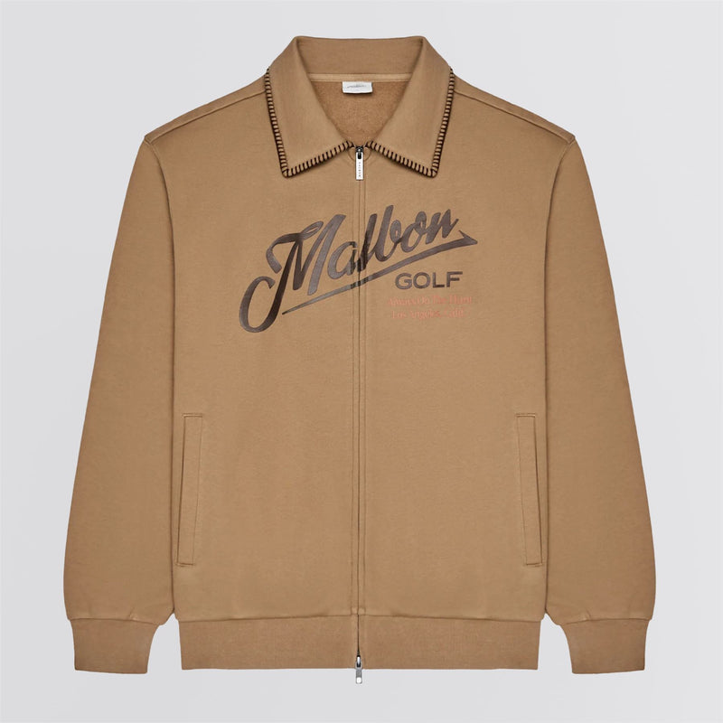 Maxwell Full Zip Sweater Light Brown
